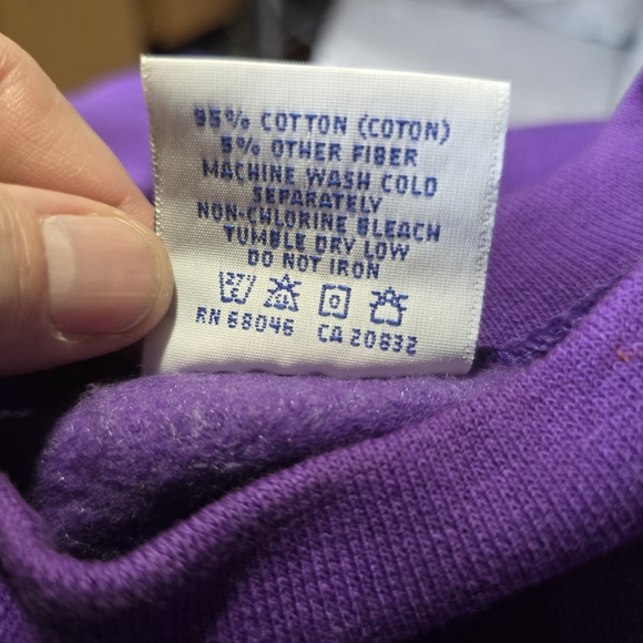 Vintage Discus Athletics Purple Sweatshirt Florida Sunshine State 1995 Size M - Picture 5 of 9